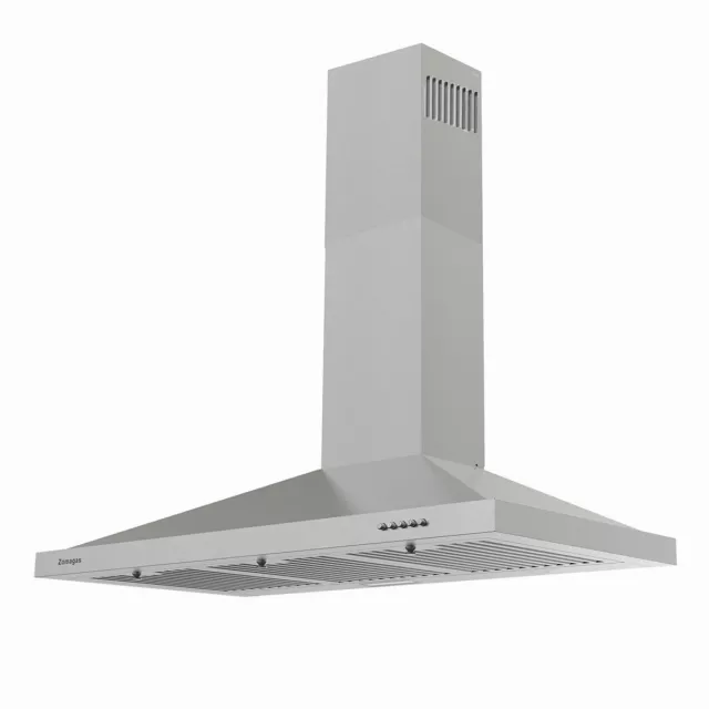 36" 450CFM Wall Mount Range Hood Sliver Stainless Steel Vent 3-Speed(OPEN BOX)