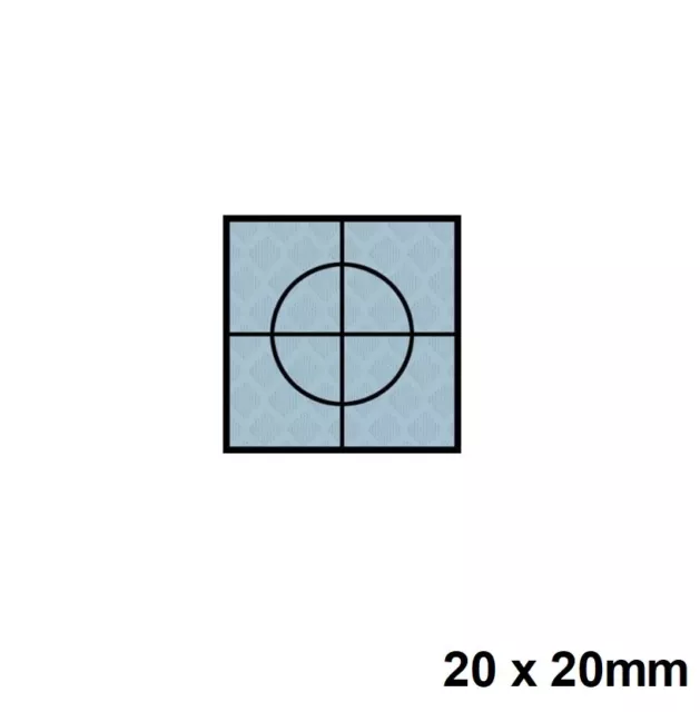 Silver Retro Reflective Targets 20 x 20mm Packs Of 20 Surveying Prism Station