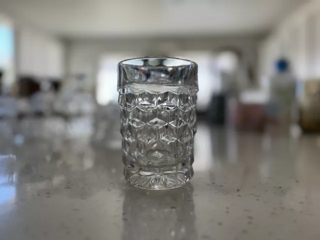 fostoria american glassware Cubist Flat Juice Glass