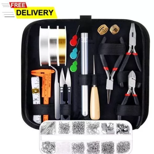 Jewelry Making Supplies Kit with Jewelry Tools, Jewelry Wires and Jewelry Findin