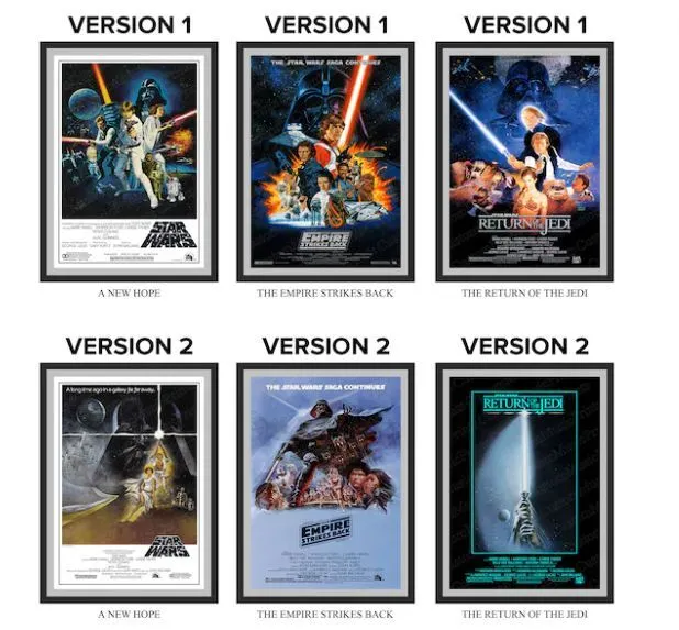 Poster di Star Wars poster film trilogia originale 1977 poster film di StarWars
