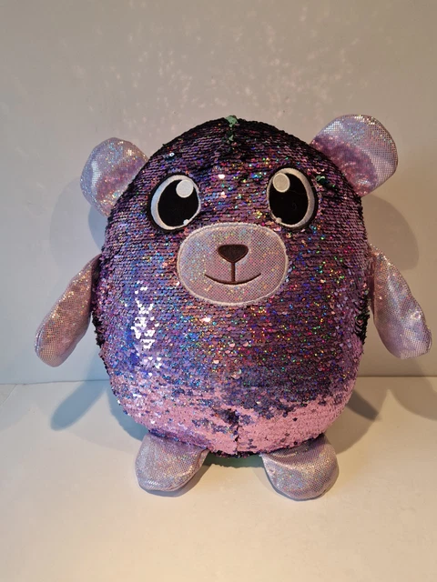 SHIMMEEZ LARGE CRISTY Cat Reversable Glitter Plush Toy 11.00