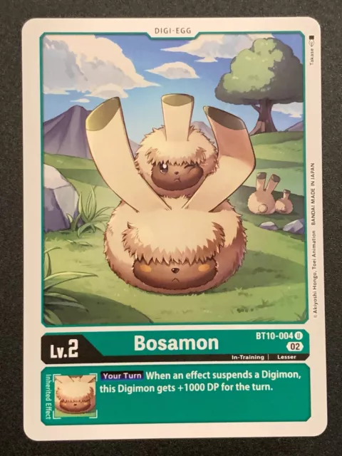 Bosamon | BT10-004 U | Green | BT10: Xros Encounter | Digimon TCG