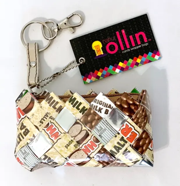 WHOPPERS Candy Wrappers Coin Purse NAHUI OLLIN Zip Close Key Clip NEW with Tag