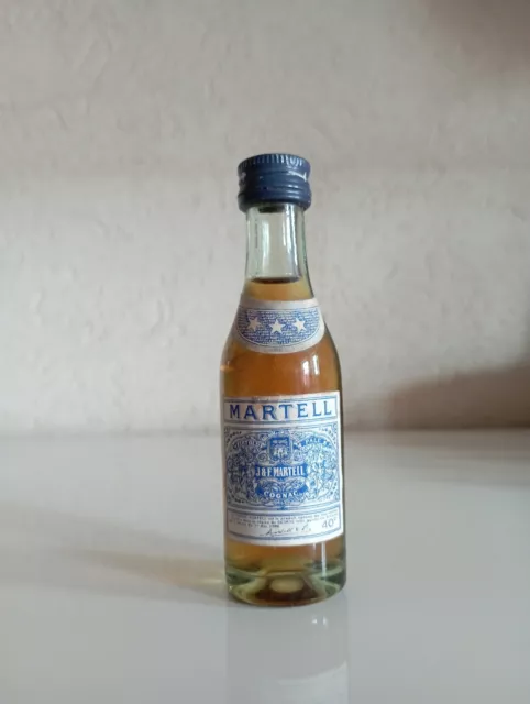 Old mini bottle cognac Martell 3 stars 3cl