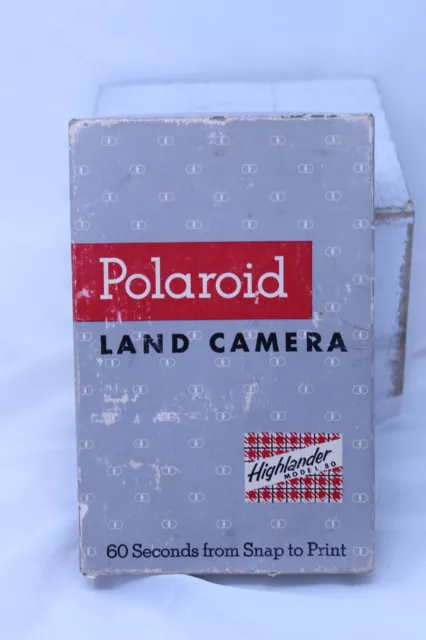 Vintage Instant Land Camera POLAROID Highlander Model 80 Original Box