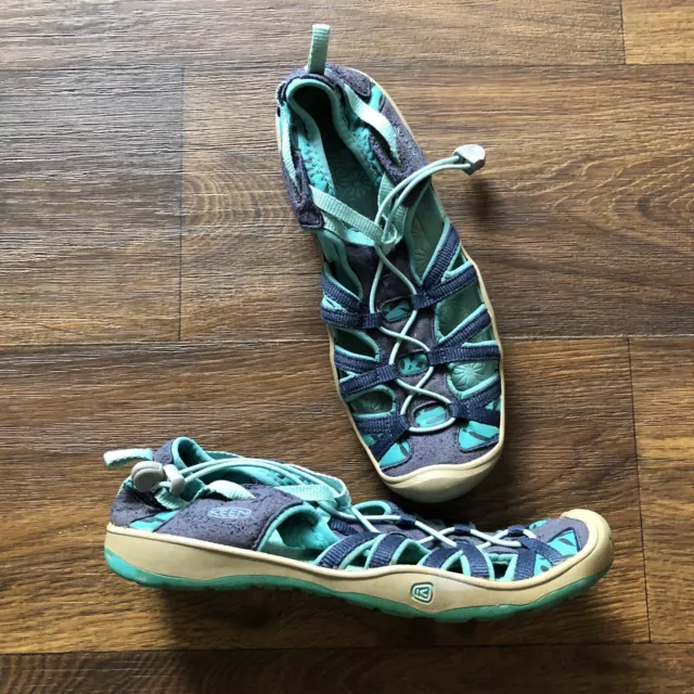 Keen Moxie Sport Sandals Dress Blues/Viridian Size 5