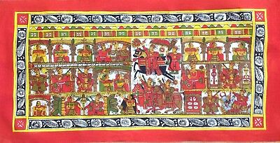 Phad Rajasthan Painting Handmade Indian Miniature Folk Decor Ethnic Scroll Art