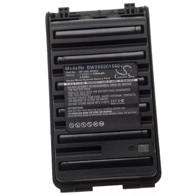 Batteria sostituisce Icom BP-264 BP264 1300mAh