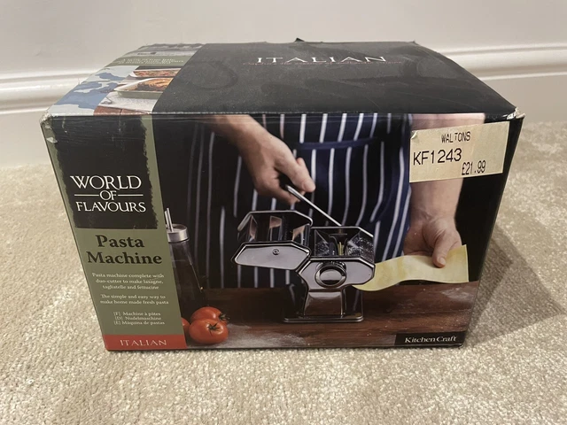 Máquina Creadora de Pasta de Acero Inoxidable World of Flavours Totalmente Nueva