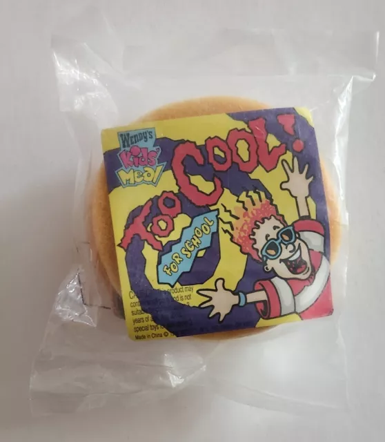 Wendy's Kids Meal Too Cool For School, Hamburger Note Pad, Sealed, 1992