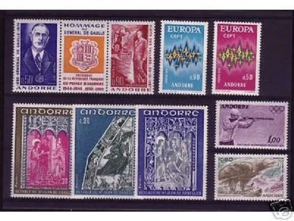 Timbres pour philatélistes Andorre Neuf1937 Année complète
