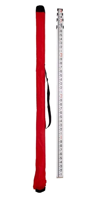 710-11 14-Foot Aluminum Grade Rod - 10ths, 4 Section Telescopic with ...