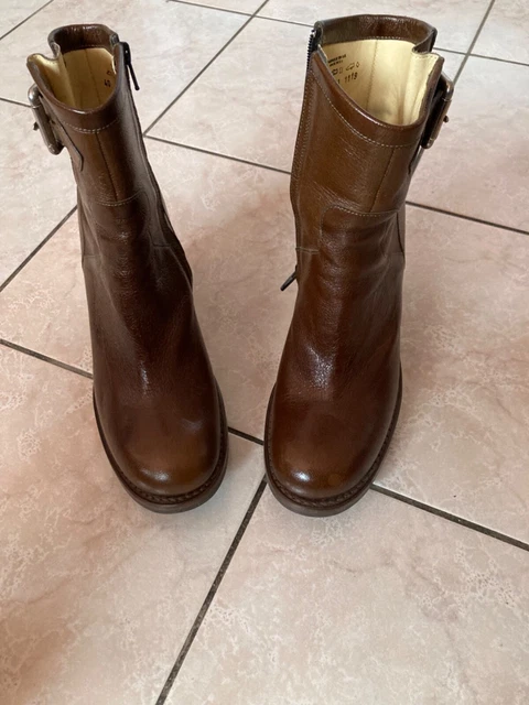 Bottines Low Boots FREE LANCE En Cuir Noir, Pointure 41 - Neuves Sans Boîte