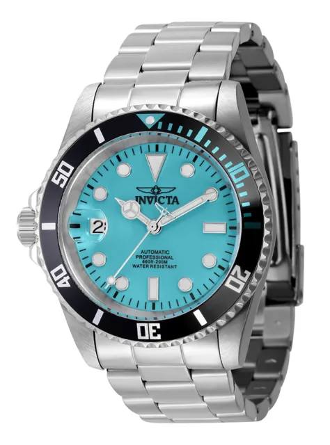 Invicta Pro Diver Lefty Edelstahl Türkis Zifferblatt Analog 44045 200M Herrenuhr