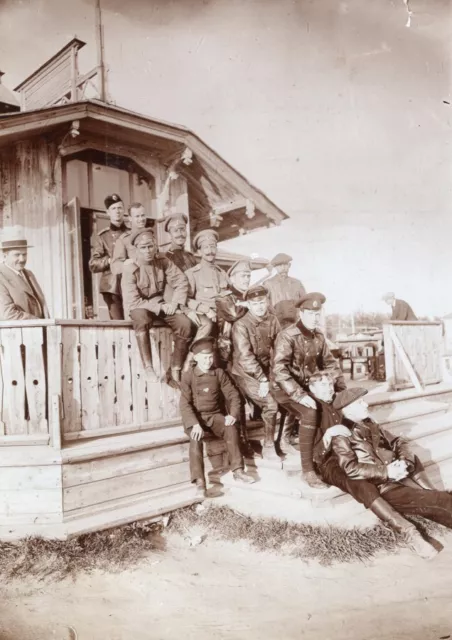 Russia Military Aviation Pilot Students Moscow Airfield WWI Old Photos 1914