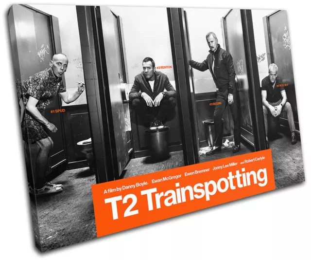 T2 Trainspotting Poster Movie Greats SINGLE CANVAS WALL ART Picture Print