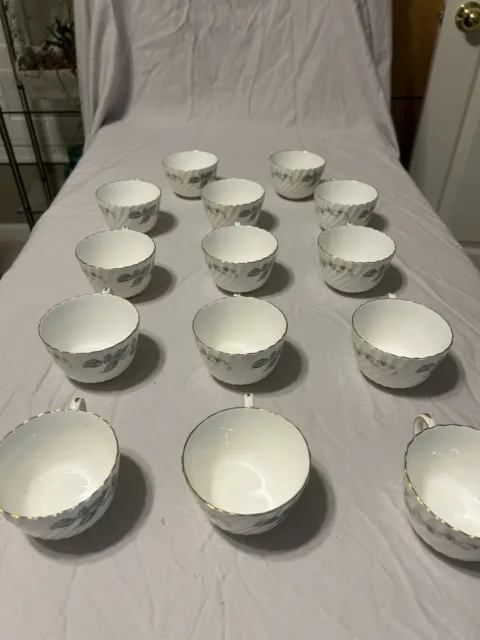 Minton Greenwich Tea Set S-705 (14) Cups, & (14) Saucer, Creamer & sugar