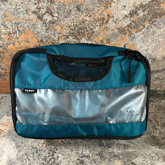 VEKEN Packing Cubes Set Of 6 Blue Travel Luggage Organizers Laundry & Shoe Bags
