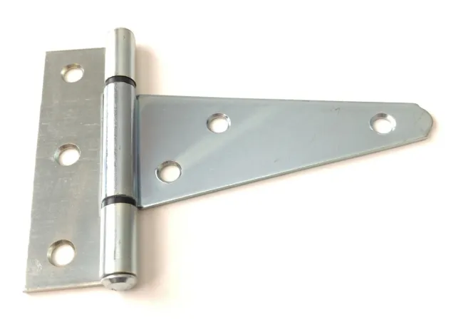 4" Heavy Duty Tee T Hinges Zinc-Plated for Fence Gate Barn Shed Door
