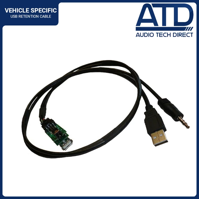 Câble USB Auxiliaire De Rétention Pour Hyundai I10 I20 I30 I40 Ix20 - Audio Tech Direct
