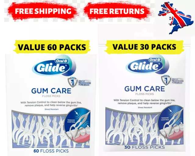 Oral-B Pro Health Glide Zahnseide Picks Zahnseide Wappen Neu Multipack Größe