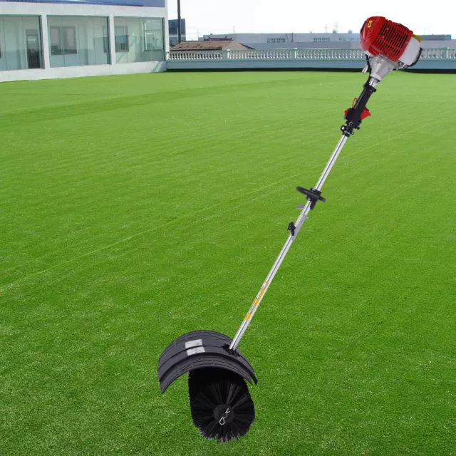 52CC 2-Stroke Handheld Gas Power Broom Sweeper Driveway Turf Grass Cleaner NEW