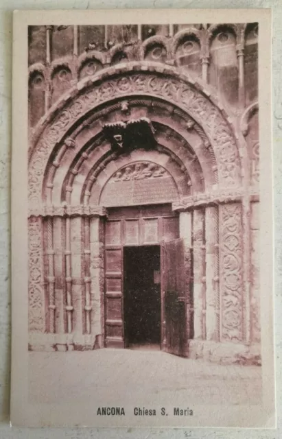 Cartolina Ancona chiesa Santa Maria formato piccolo non viaggiata primi 900