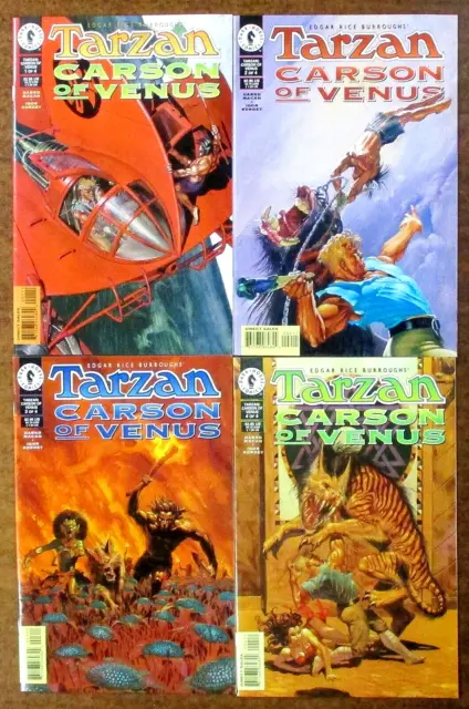 4 Comic Book Lot "Tarzan: Carson of Venus" Complete Series 1-2-3-4 Dark Horse