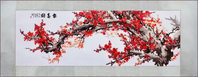 Grace Art®, gran arte asiático de bordado de seda colgante de pared
