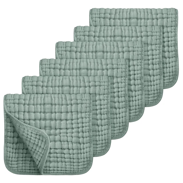 Cloths 100% Cotton Muslin Cloths Large Extra Soft Absorbent 6 Pack Baby Burping