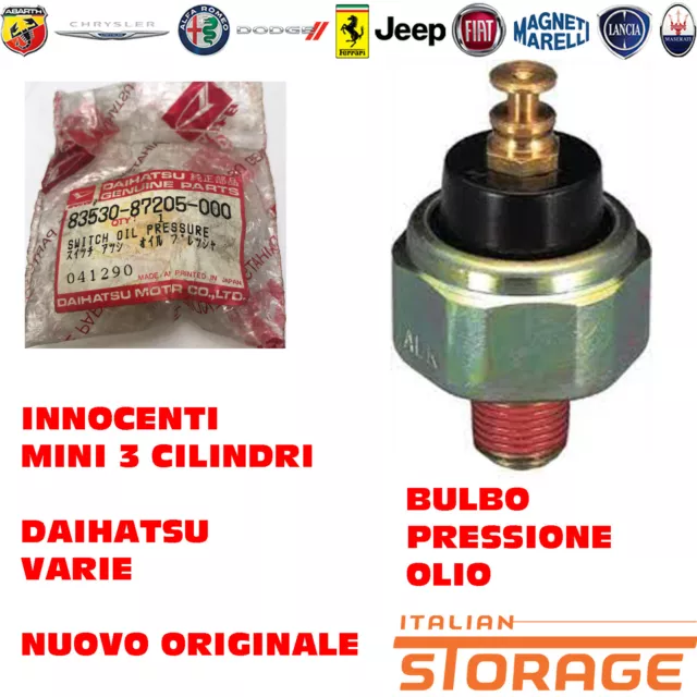 Innocenti Mini 3 Cilindri Daihatsu Bulbo Pressione Olio Nuovo Originale 83530