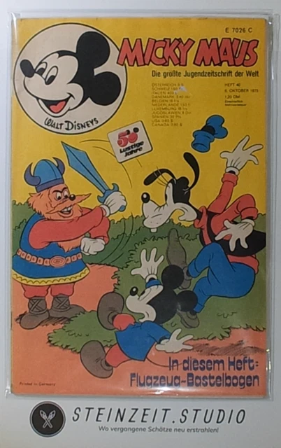 Micky Maus - Heft Nr. 40/1973 - (06.10.1990) - Zustand 2-3
