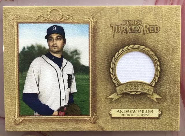 Andrew Miller 2007 Topps Turkey Red Relics Detroit Tigers Game-Worn Jersey Patch