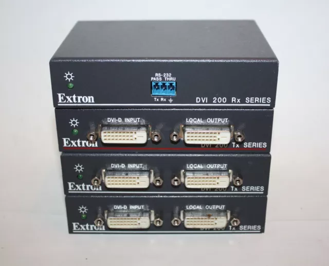Extron DVI 200 Rx (x1) & Tx (x3) con unità di alimentazione - lotto di lavoro