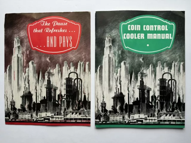 1938 & 1939 Coca Cola Soda Control Cooler Manual phamplets