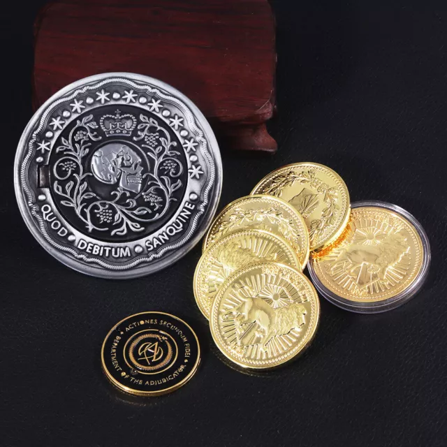 1-10 pcs John Wick Blood Oath Marker Continental Gold Coin John Wick Card Prop