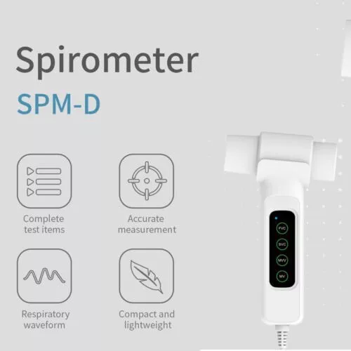 Spirometer Lung Breathing Diagnostic Pulmonary FVC,SVC,MVV,MV+PC Software SPM-D
