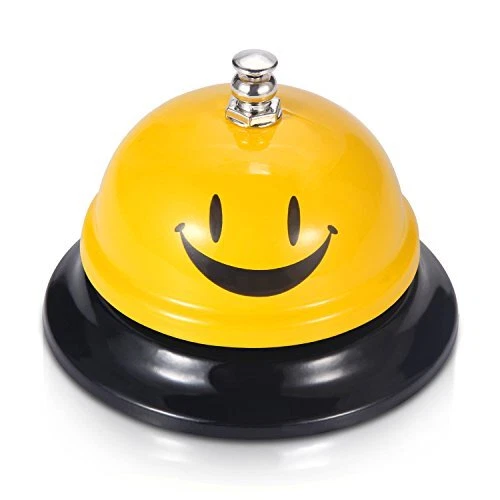 Call Bell, Service Bell for The Porter Kitchen Restaurant 1 Pack Yellow Smiley