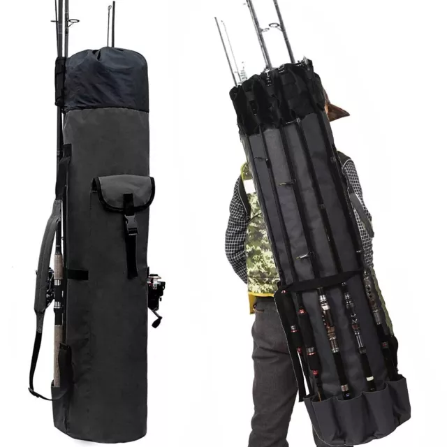FISHING ROD BAG, Waterproof Fishing Pole Case Bag with Durable Folding  Oxford $30.90 - PicClick