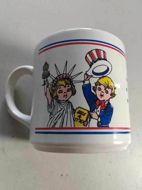 Vintage 1976 Salute America BiCentennial Campbell Soup Cup Mug