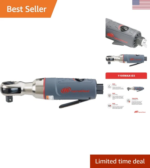 Powerful Premium Air Ratchet Wrench - 1105MAX-D3 - Up to 30 ft lbs Torque Output