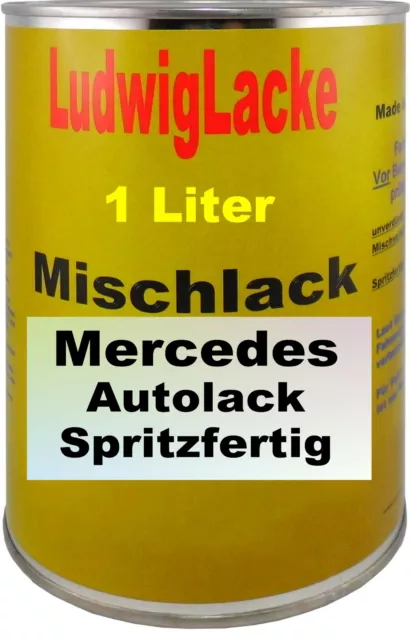 Autolack 1 Liter spritzfertig für Mercedes Felgensilber helles Silber TOPPreis