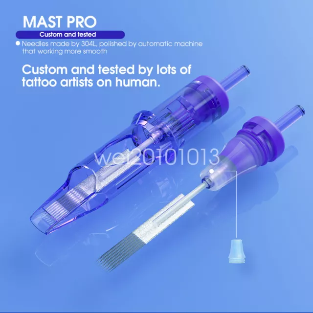 Dragonhawk Mast-Pro Tattoo Needles Disposable Sterilized Cartridges RL RS M RM 3