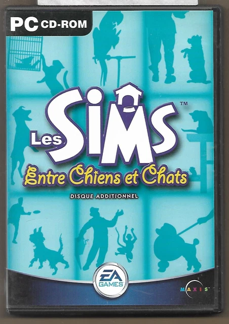 LES SIMS - Entre Chiens Et Chats / Jeu PC disque additionnel en TBE