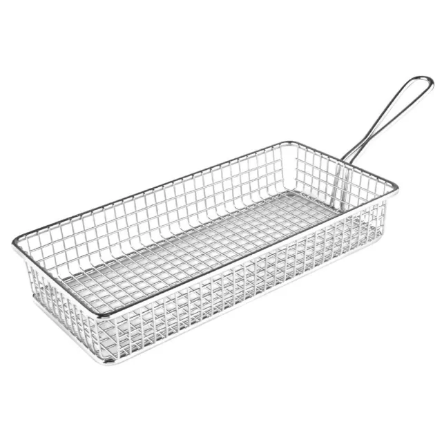 Olympia Rectangular Presentation Fryer Basket 260Mm Gg869