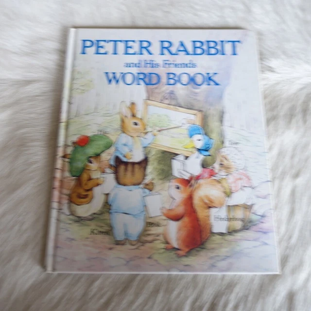 PETER RABBIT AND His Friends Word Book 1988 Vintage Beatrix Potter