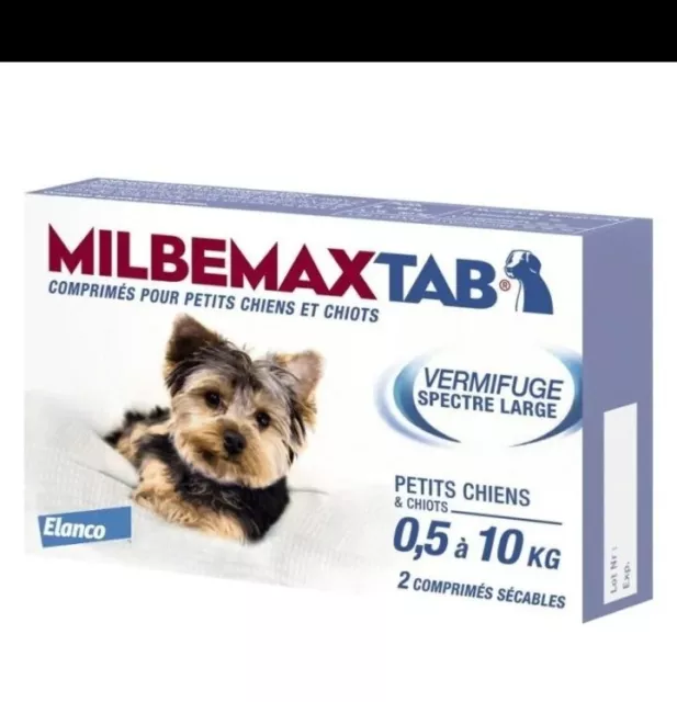 Vermifuge Petit Chien de 0,5 à 10kg Traitement des Vers Comprimés Antiparasite