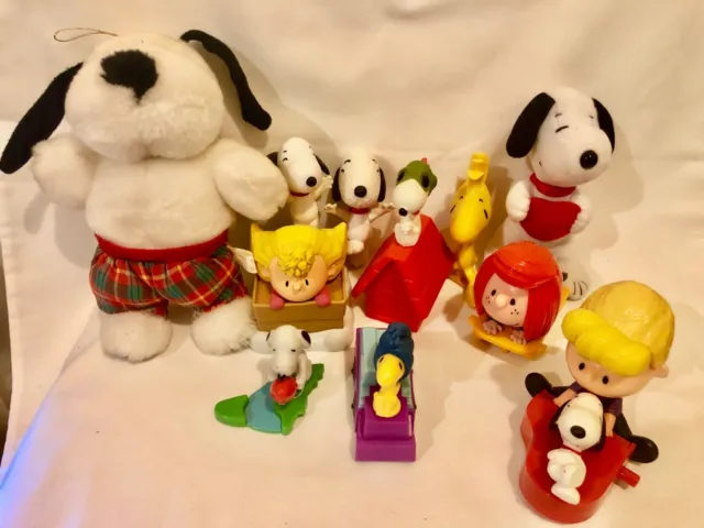 Peanuts Snoopy McDonalds Happy Meal Toys 11 Bulk Bundle Lot Charlie Brown