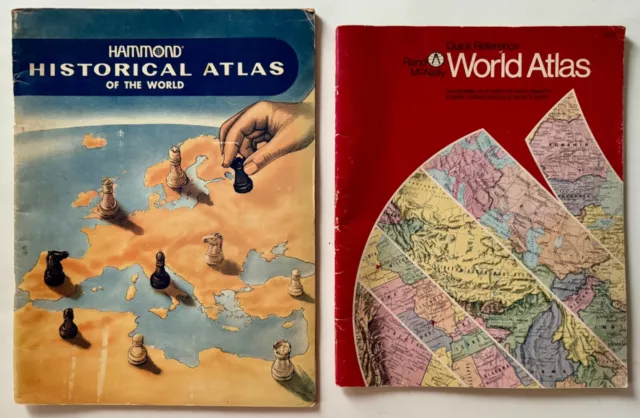 Hammond Historical Atlas of the World 1976 / Rand McNally Quick Reference 1977